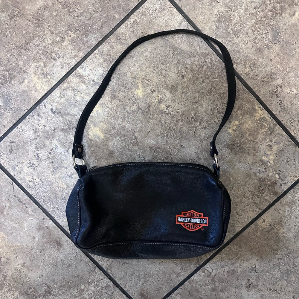 Harley-Davidson Black and Red Shoulder Bag